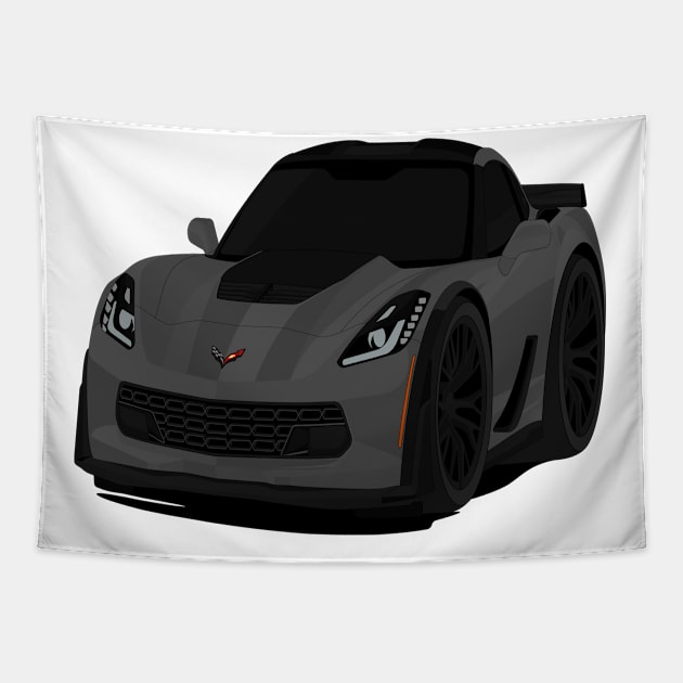 Z06 DARK-GREY Tapestry by VENZ0LIC