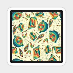 abstract   floral pattern Magnet