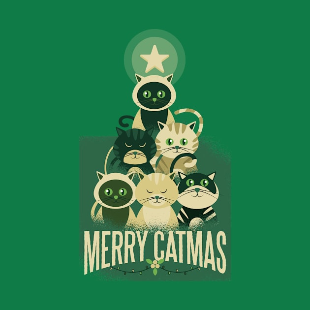 Cats Christmas Gift by HBfunshirts