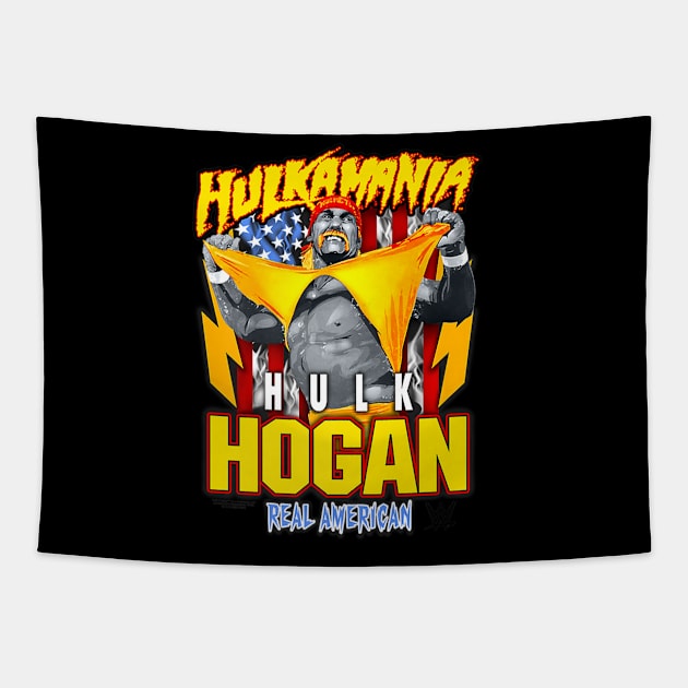 Hulk Hogan Hulkamania Real American Ripped Tapestry by Holman