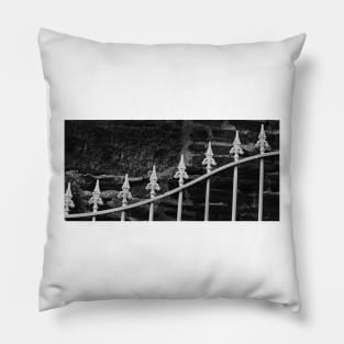 wrought iron gate Pillow