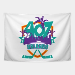 407 Orlando Hockey color Tapestry