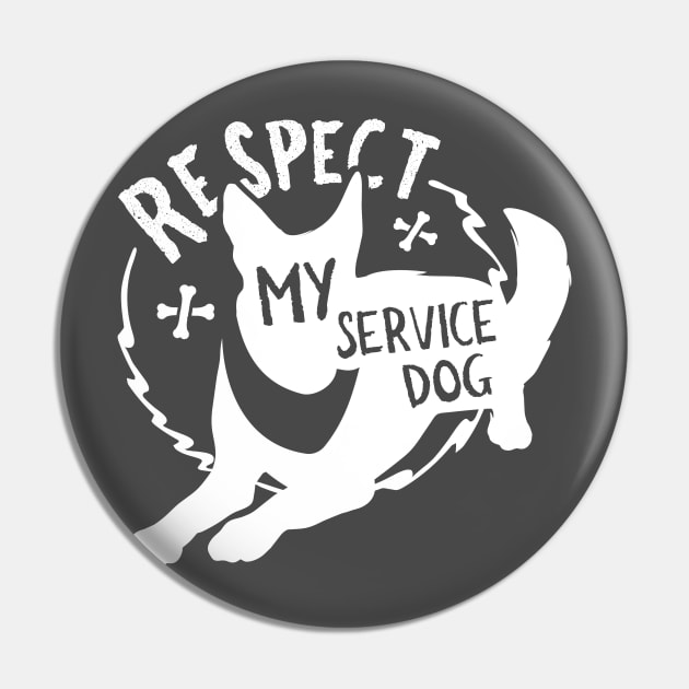 Respect My Service Dog Pin by VCE_Treats