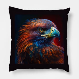 Bird of Prey Painting Pillow