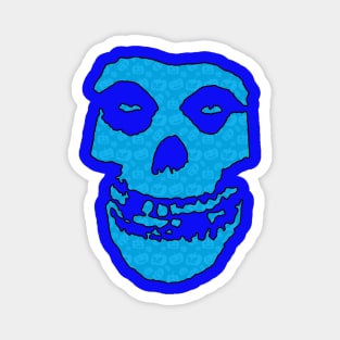 Crimson Ghost - Blue Halloween Pumpkins Magnet