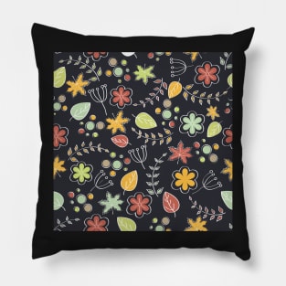 Colorful Floral Pattern Pillow