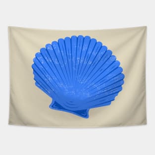 Blue clam shell Tapestry