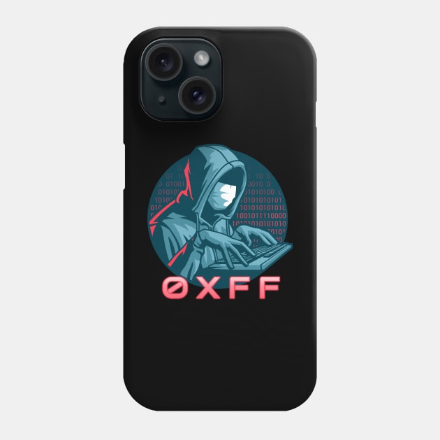 Cyber security - Hex Hacker 0xff Phone Case by Cyber Club Tees