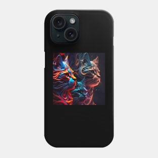 Abstract Cats Phone Case