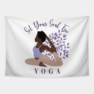 Set Your Soul Free Ashtanga Hatha Asanas Kundalini Yogi Yoga Tapestry