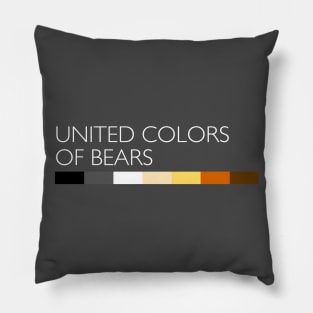 united colors of bears Pillow