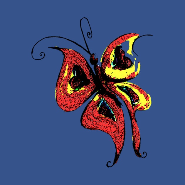 Red butterfly by Marisa-ArtShop