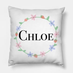 Chloe name design Pillow