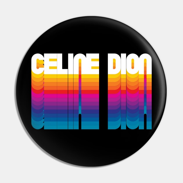 Retro Celine Proud Personalized Name Gift Retro Rainbow Style Pin by Time Travel Style