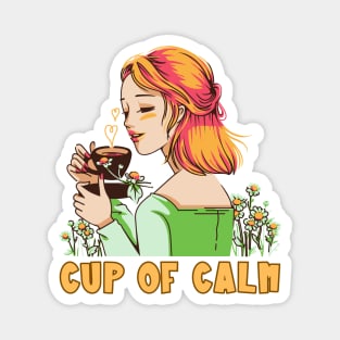 Camomile Tea Cup Of Calm Magnet