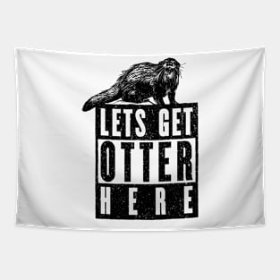 Get Otter Here Tapestry