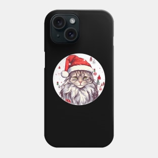 Maine Coon Cat Xmas, Love Cats Phone Case