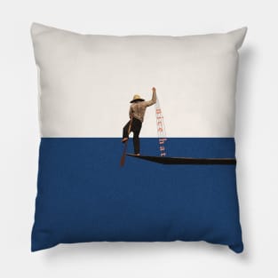 Fishing for compliments Pillow