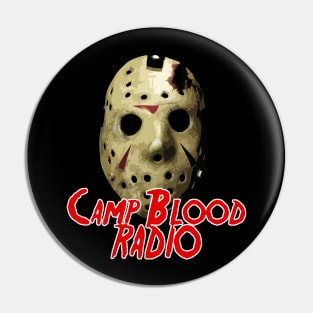 Camp Blood Radio Friday the 13th shirt Pin