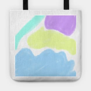 Colorful watercolor abstract texture art Tote