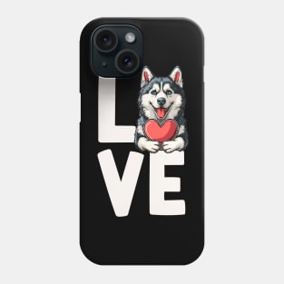 Love Siberian Husky Phone Case