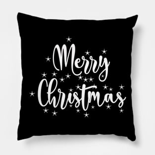 Merry Christmas Stars T shirt Pillow