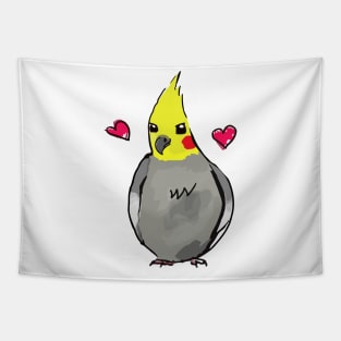 Grumpy Cockatiel Tapestry