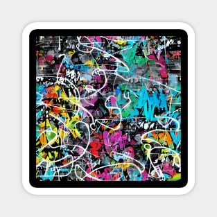 Graffiti Style Pattern Magnet