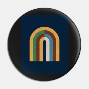 Colorblock rainbow - Mid century modern Pin