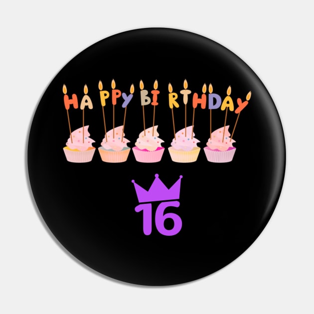 HAPPY 16TH BIRTHDAY cupcakes Pin by Mia