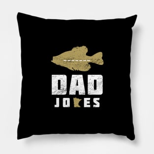 Crappie Minnesota Dad Jokes Pillow