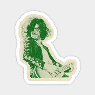 35 jimmy page - green solid style Magnet