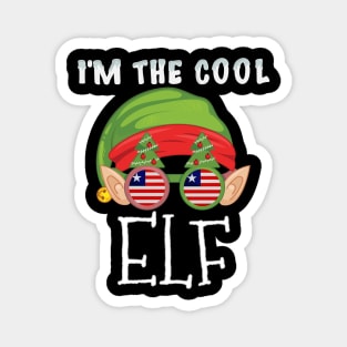 Christmas  I'm The Cool Liberian Elf - Gift for Liberian From Liberia Magnet