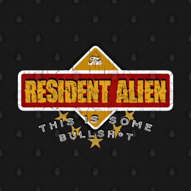 The Resident Alien - Art Drawing by Kokogemedia Apparelshop