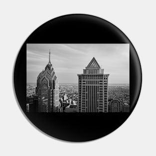 Black and White Philly Skyline Photo Pin