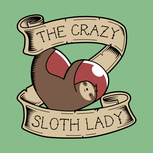 Crazy Sloth Lady Tattoo by SlothgirlArt