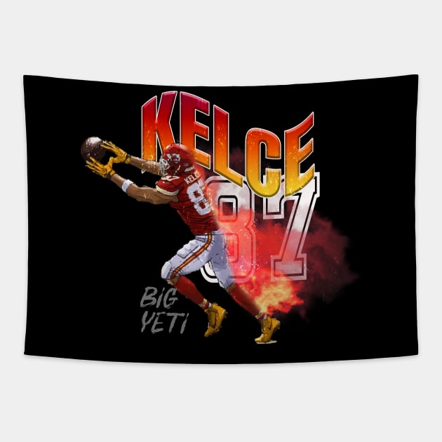 Kelce 87 Big Yeti Tapestry by Resatuki