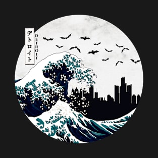 Detroit Kanagawa Wave Dark T-Shirt