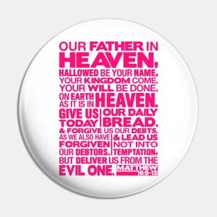 Matthew 6:9-13 Our Father in Heaven Pin