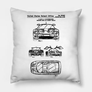 Mercedes Benz C112 Patent Black Pillow