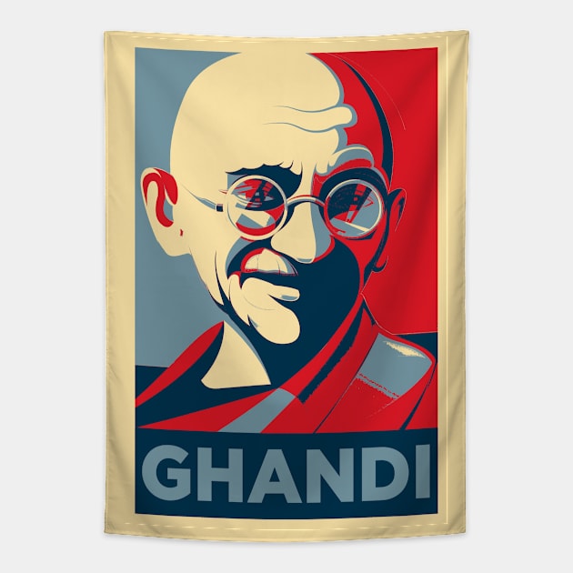 Mahatma Gandhi Tapestry by TEEVEETEES