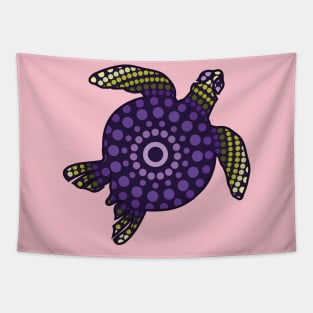 Purple Turtle Aboriginal Tapestry