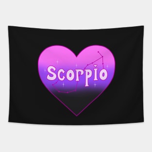 Scorpio Constellation Heart Tapestry