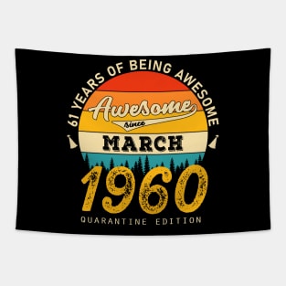 61 Years Of Being awesome Tapestry