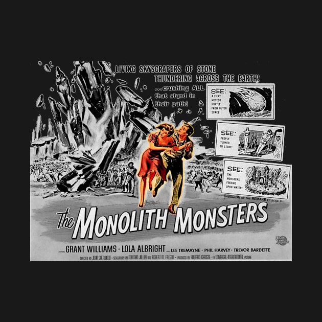 The Monolith Monsters Black & White variant by Invasion of the Remake