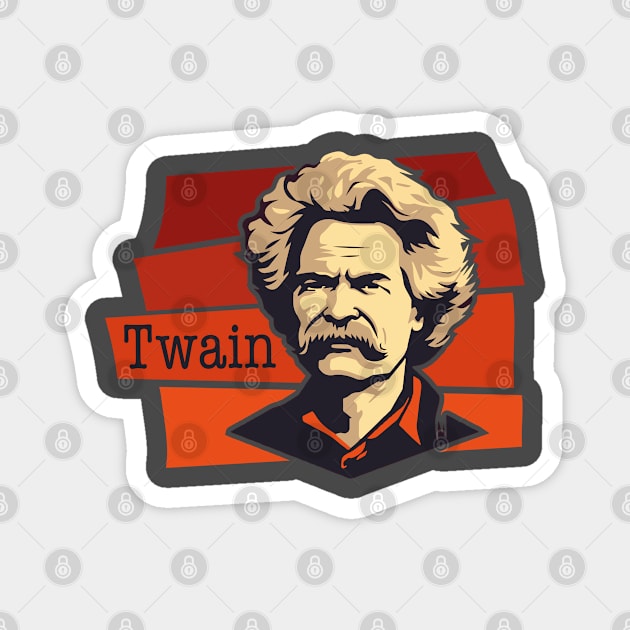 Mark Twain Magnet by WickedAngel