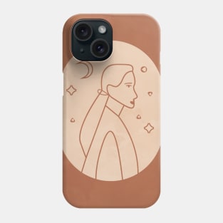 Minimal Woman Portrait 2 Phone Case