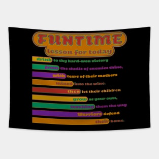 Funtime Lesson Tapestry