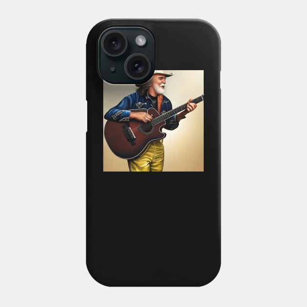 David Crosby vintage graphic design artwork Phone Case by Nasromaystro