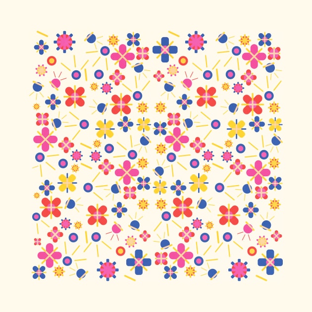 Lovely Bubblegum Flower Spring Pattern by Tobe_Fonseca